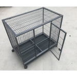 YES4PETS Medium Pet Dog Cat Cage Metal Rabbit Crate Carrier Kennel Wheel & Tray - Pet Care > Coops & Hutches > Small