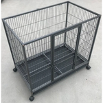 YES4PETS Medium Pet Dog Cat Cage Metal Rabbit Crate Carrier Kennel Wheel & Tray - Pet Care > Coops & Hutches > Small