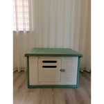 YES4PETS Medium Plastic Pet Dog Puppy Cat House Kennel Green - Pet Care > Cat Supplies > Cat Litter