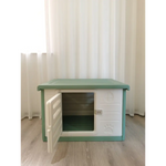 YES4PETS Medium Plastic Pet Dog Puppy Cat House Kennel Green - Pet Care > Cat Supplies > Cat Litter