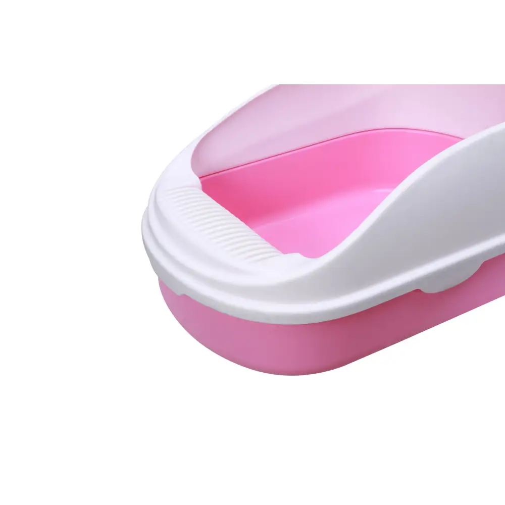 YES4PETS Medium Portable Cat Toilet Litter Box Tray with Scoop Pink - Pet Care > Cat Supplies > Cat Litter