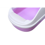 YES4PETS Medium Portable Cat Toilet Litter Box Tray with Scoop Purple - Pet Care > Cat Supplies > Cat Litter