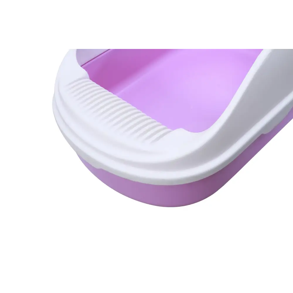 YES4PETS Medium Portable Cat Toilet Litter Box Tray with Scoop Purple - Pet Care > Cat Supplies > Cat Litter