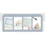 YES4PETS Medium Portable Dog Potty Training Tray Pet Puppy Toilet Trays Loo Pad Mat Blue - Pet Care > Dog Supplies >