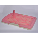 YES4PETS Medium Portable Dog Potty Training Tray Pet Puppy Toilet Trays Loo Pad Mat Pink - Pet Care > Dog Supplies >