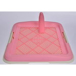 YES4PETS Medium Portable Dog Potty Training Tray Pet Puppy Toilet Trays Loo Pad Mat Pink - Pet Care > Dog Supplies >