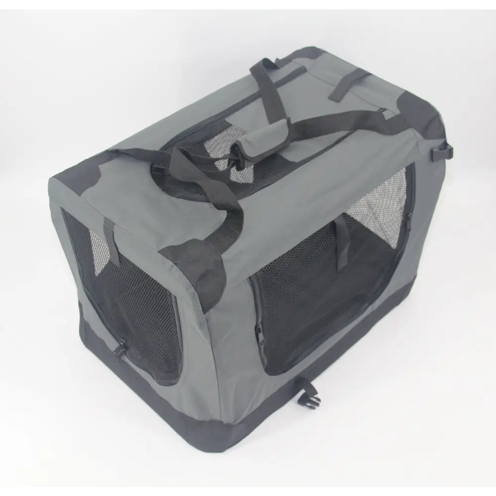 YES4PETS Medium Portable Foldable Dog Cat Puppy Rabbit Soft Crate Carrier-Grey - Pet Care > Cat Supplies > Cat Carriers