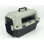 YES4PETS Medium Portable Pet Dog Cat Carrier Travel Bag Cage House Safety Lockable Kennel Grey - Pet Care > Dog