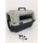 YES4PETS Medium Portable Pet Dog Cat Carrier Travel Bag Cage House Safety Lockable Kennel Grey - Pet Care > Dog