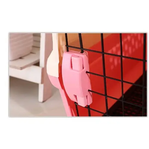 YES4PETS Medium Portable Plastic Dog Cat Pet Pets Carrier Travel Cage With Tray-Pink - Pet Care > Dog Supplies > Dog