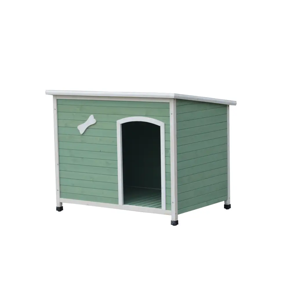 YES4PETS Medium Timber Pet Dog Kennel House Puppy Wooden Timber Cabin With Stripe - Pet Care > Dog Supplies > Dog