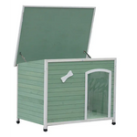 YES4PETS Medium Timber Pet Dog Kennel House Puppy Wooden Timber Cabin With Stripe - Pet Care > Dog Supplies > Dog