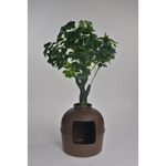 YES4PETS Multifunctional Cat Litter Box Pet Cat House Semi-Enclosed Brown - Pet Care > Cat Supplies > Cat Litter
