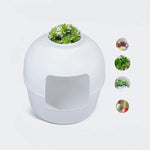 YES4PETS Multifunctional Cat Litter Box Pet Cat House Semi-Enclosed White - Pet Care > Cat Supplies > Cat Litter