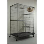 YES4PETS Pet 140cm 4 Level Bird Ferret Parrot Cage Aviary Cat Castor - Pet Care > Bird > Bird Cages & Stands