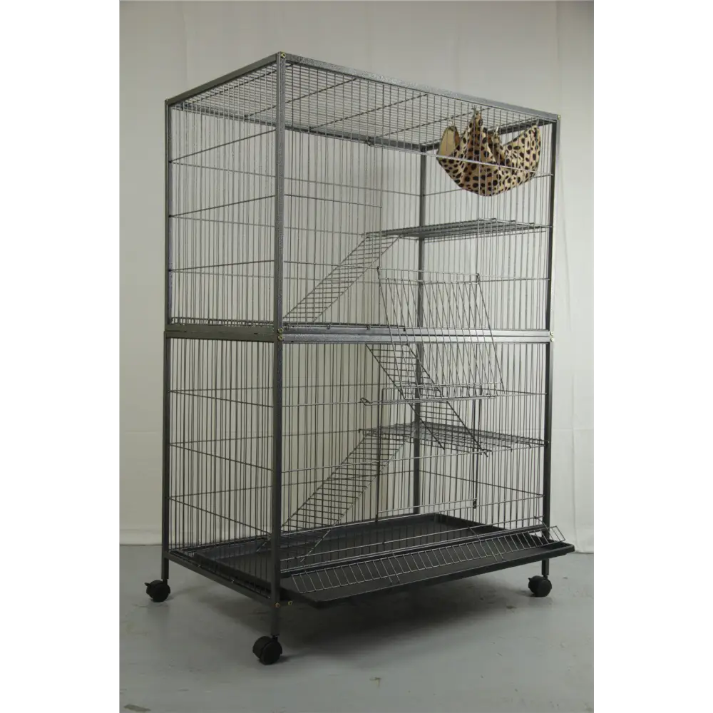 YES4PETS Pet 140cm 4 Level Bird Ferret Parrot Cage Aviary Cat Castor - Pet Care > Bird > Bird Cages & Stands