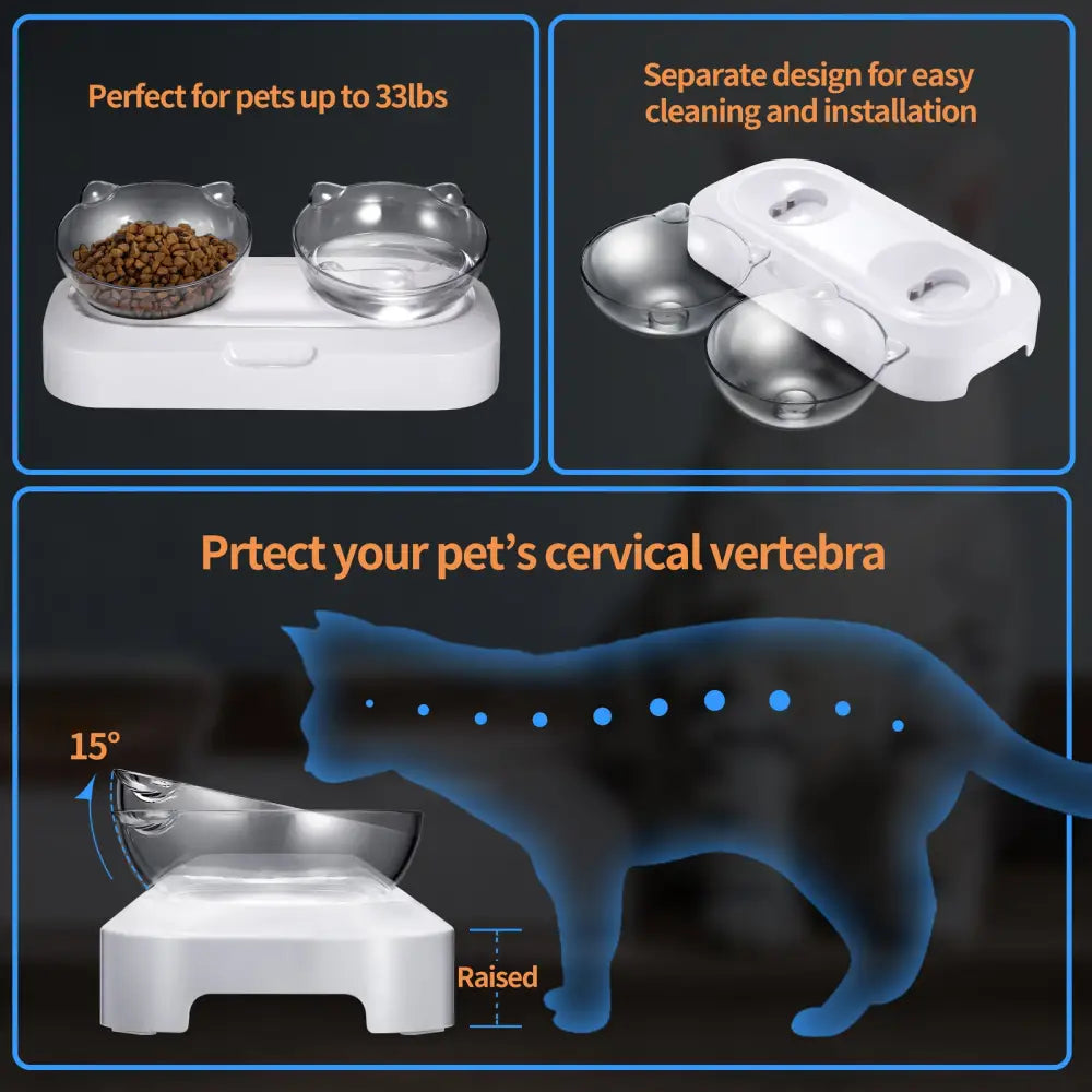 YES4PETS Pet Bowl Water Bowls Portable Anti Slip Skid Feeder Dog Rabbit Cat - Pet Care > Dog Supplies > Dog Bowls