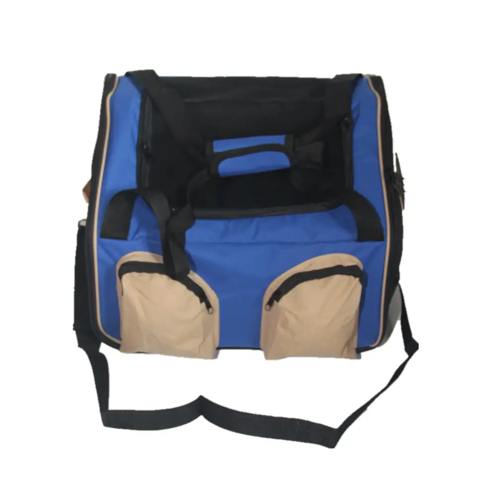YES4PETS Pet Carrier Dog Cat Car Booster Seat Portable Soft Cage Travel-Blue - Pet Care > Cat Supplies > Cat Carriers &
