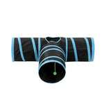 YES4PETS Pet Cat Toys Tri-Tunnel Collapsible Tent Training Play Kitten Rabbit Tubes - Pet Care > Cat Supplies > Cat
