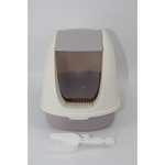 YES4PETS Portable Hooded Cat Toilet Litter Box Tray House with Handle and Scoop White - Pet Care > Cat Supplies > Cat