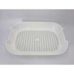 YES4PETS Portable Hooded Cat Toilet Litter Box Tray House with Scoop and Grid Tray White - Pet Care > Cat Supplies >