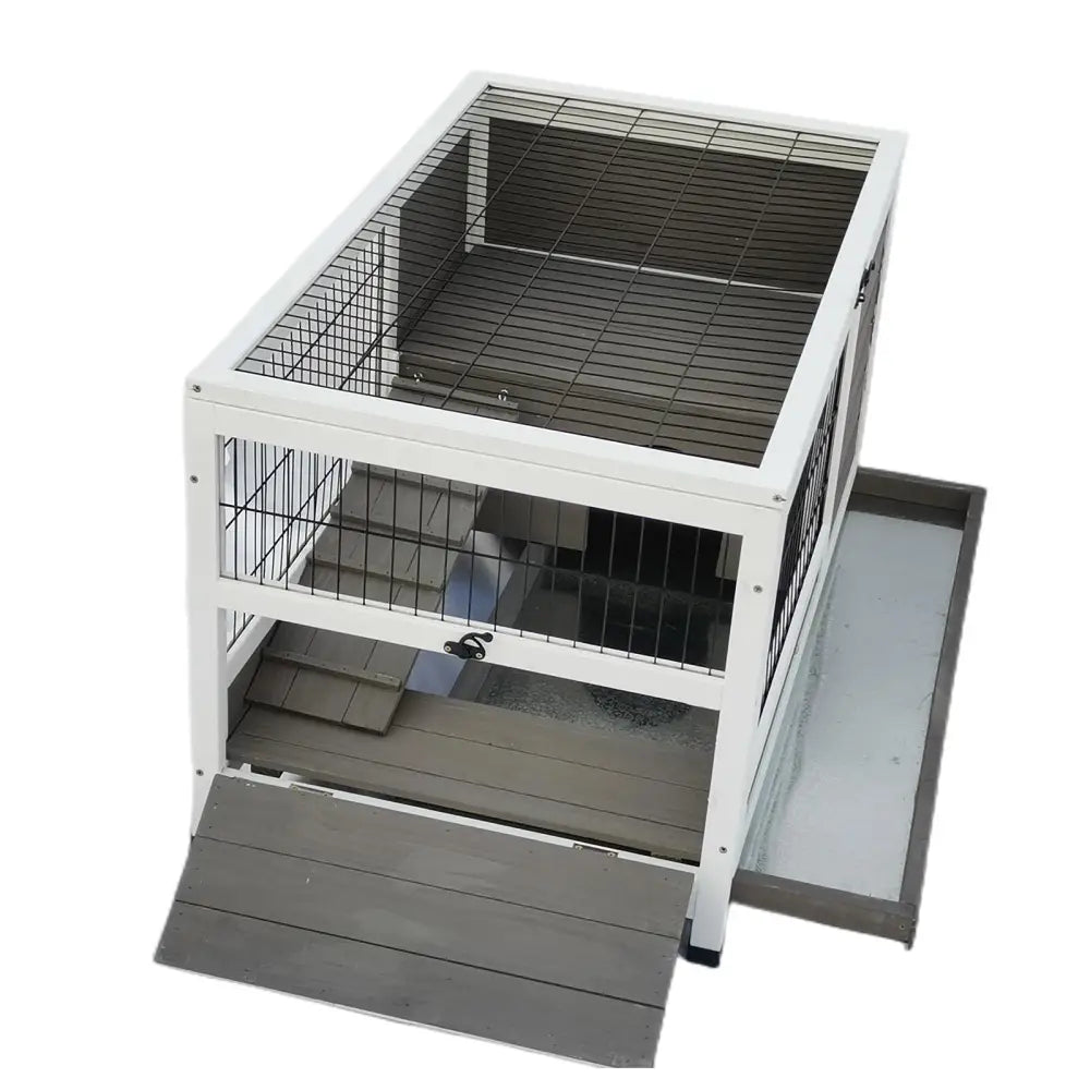 YES4PETS Rabbit Hutch House Cage Guinea Pig Ferret Cage - Pet Care > Coops & Hutches > Small Animal Habitats & Cages