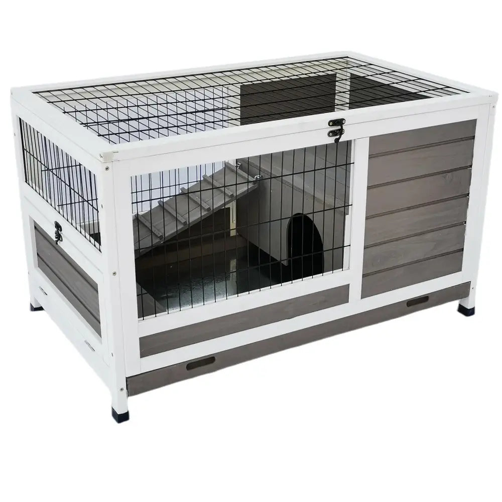 YES4PETS Rabbit Hutch House Cage Guinea Pig Ferret Cage - Pet Care > Coops & Hutches > Small Animal Habitats & Cages