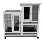 YES4PETS Rabbit Hutch House Cage Guinea Pig Ferret Cage With Wheels - Pet Care > Coops & Hutches > Small Animal