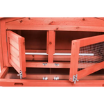 YES4PETS Rabbit Hutch Metal Run Wooden Cage Guinea Pig Cage House - Pet Care > Coops & Hutches > Small Animal Habitats