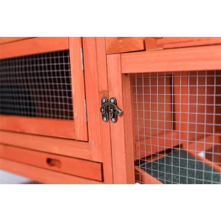 YES4PETS Rabbit Hutch Metal Run Wooden Cage Guinea Pig Cage House - Pet Care > Coops & Hutches > Small Animal Habitats