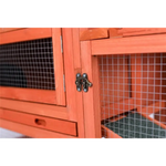 YES4PETS Rabbit Hutch Metal Run Wooden Cage Guinea Pig Cage House - Pet Care > Coops & Hutches > Small Animal Habitats