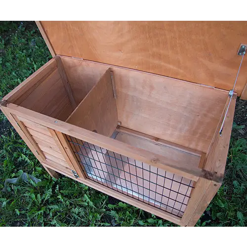 YES4PETS Single Wooden Pet Rabbit Hutch Guinea Pig Cage with Slide out Tray - Pet Care > Coops & Hutches > Small Animal