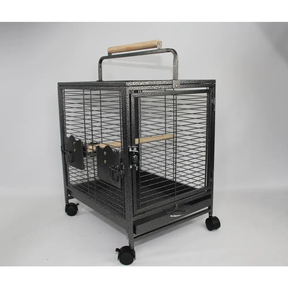 YES4PETS Small Bird Transport Budgie Cage Parrot Aviary Carrier With Wheel - Pet Care > Bird > Bird Cages & Stands