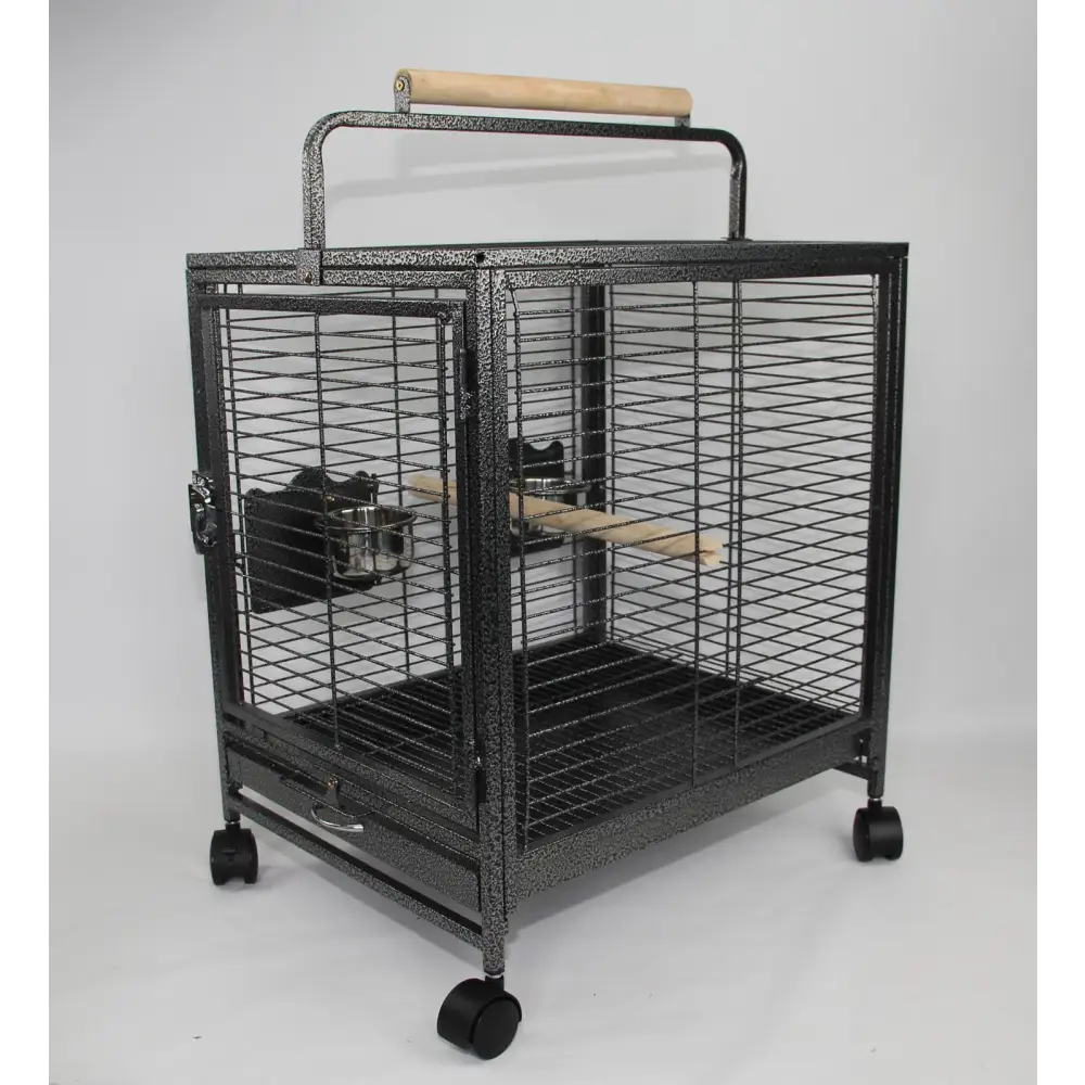 YES4PETS Small Bird Transport Budgie Cage Parrot Aviary Carrier With Wheel - Pet Care > Bird > Bird Cages & Stands
