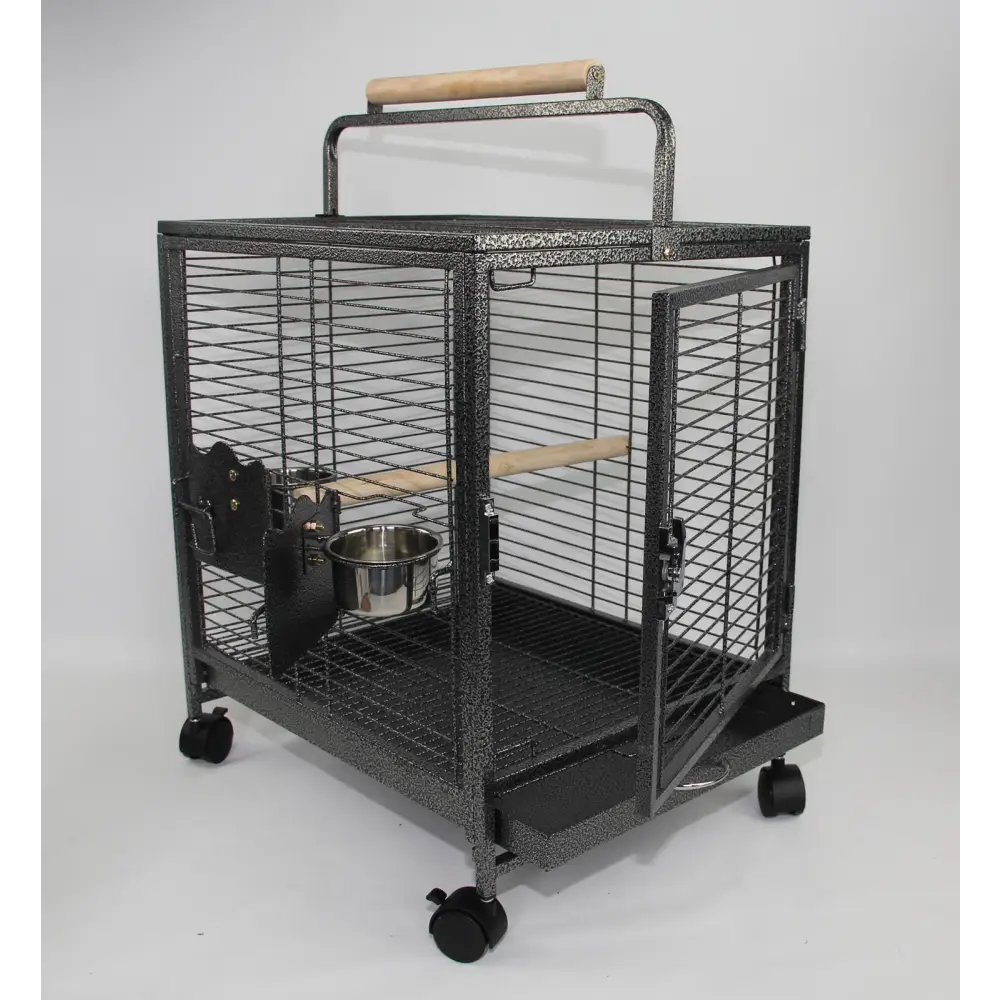 YES4PETS Small Bird Transport Budgie Cage Parrot Aviary Carrier With Wheel - Pet Care > Bird > Bird Cages & Stands