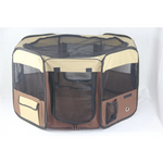 YES4PETS Small Brown Dog Cat Puppy Rabbit Guinea Pig Cat Soft Playpen - Pet Care > Dog Supplies > Dog Playpens & Gates