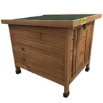 YES4PETS Small Chicken Coop Rabbit Hutch Ferret Cage Guinea Pig Cat Nesting Box Brown - Pet Care > Coops & Hutches >