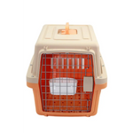 YES4PETS Small Dog Cat Crate Pet Airline Carrier Cage With Bowl and Tray-Orange - Pet Care > Dog Supplies > Dog