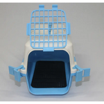 YES4PETS Small Dog Cat Crate Pet Carrier Rabbit Guinea Pig Cage With Tray-Blue - Pet Care > Dog Supplies > Dog Carriers