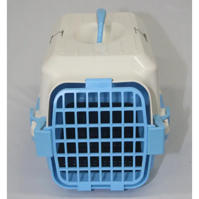 YES4PETS Small Dog Cat Crate Pet Carrier Rabbit Guinea Pig Cage With Tray-Blue - Pet Care > Dog Supplies > Dog Carriers