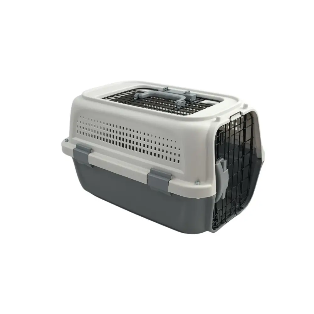 YES4PETS Small Dog Cat Rabbit Crate Pet Kitten Carrier Parrot Cage Grey - Pet Care > Dog Supplies > Dog Carriers &