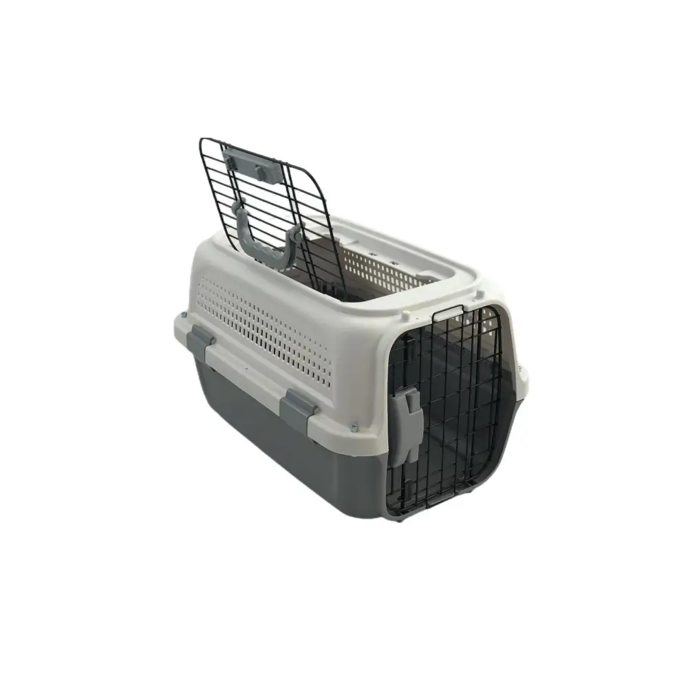 YES4PETS Small Dog Cat Rabbit Crate Pet Kitten Carrier Parrot Cage Grey - Pet Care > Dog Supplies > Dog Carriers &