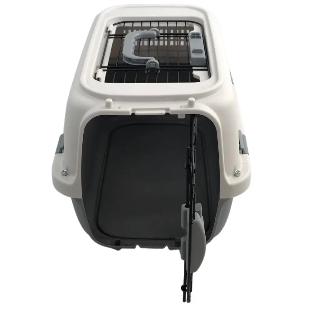 YES4PETS Small Dog Cat Rabbit Crate Pet Kitten Carrier Parrot Cage Grey - Pet Care > Dog Supplies > Dog Carriers &