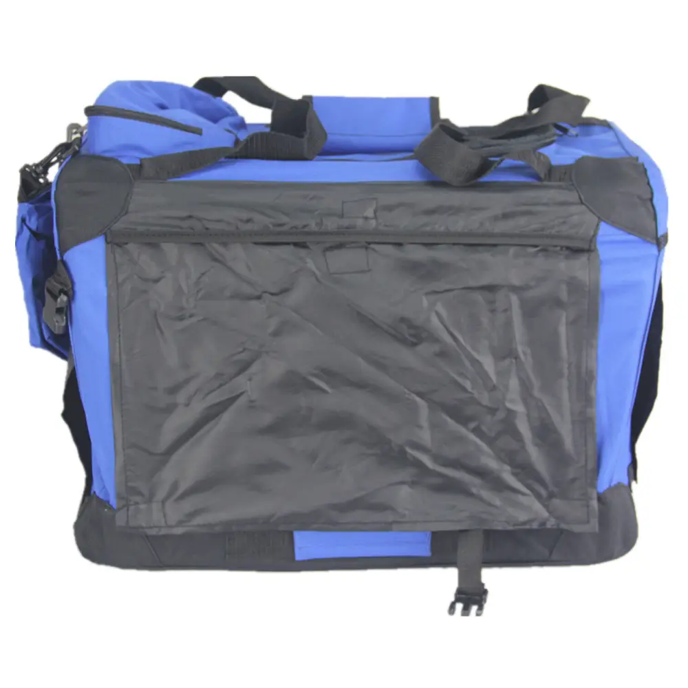 YES4PETS Small Foldable Pet Soft Dog Cat Puppy Rabbit Crate Bag With Curtain-Blue - Pet Care > Cat Supplies > Cat