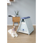 YES4PETS Small Foldable Plastic Pet Dog Puppy House Kennel Blue - Pet Care > Dog Supplies > Dog Playpens & Gates