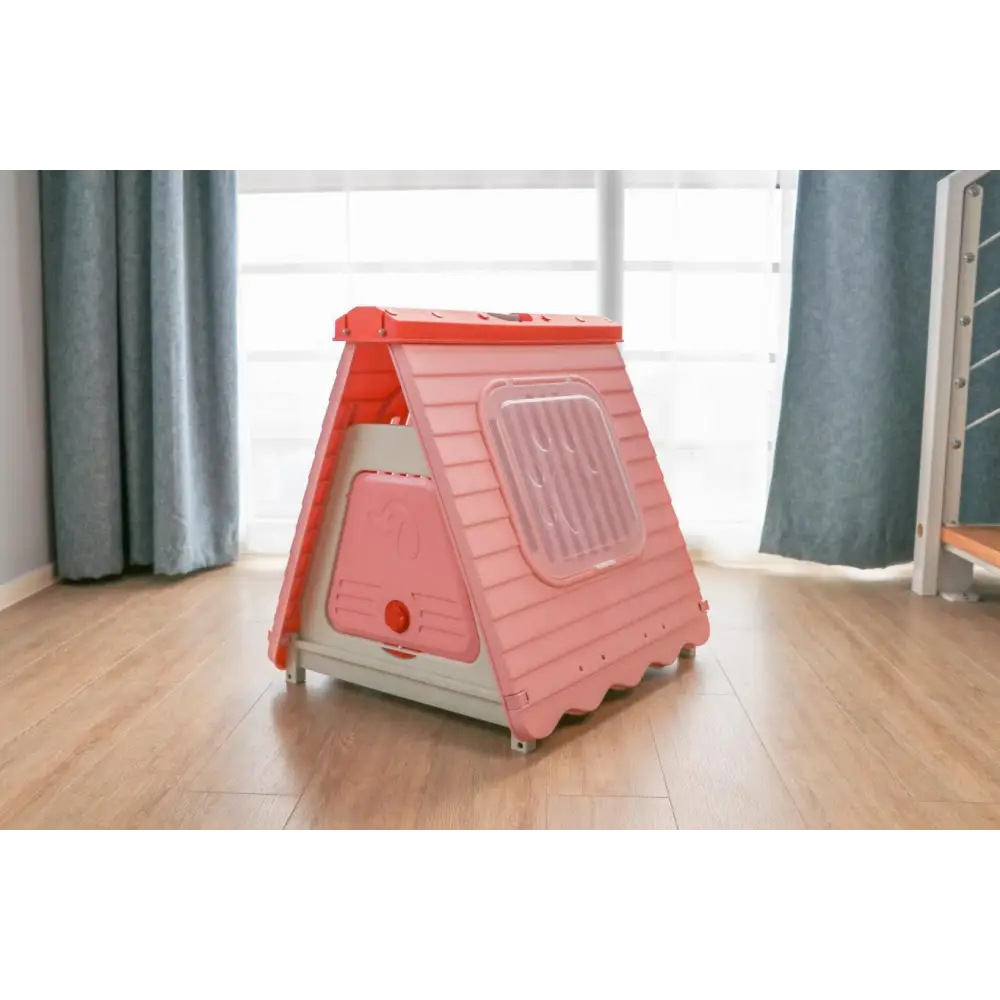 YES4PETS Small Foldable Plastic Pet Dog Puppy House Kennel Pink - Pet Care > Dog Supplies > Dog Playpens & Gates