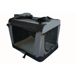 YES4PETS Small Foldable Soft Dog Cat Puppy Rabbit Crate Bag With Curtain-Grey - Pet Care > Dog Supplies > Dog Carriers