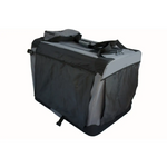 YES4PETS Small Foldable Soft Dog Cat Puppy Rabbit Crate Bag With Curtain-Grey - Pet Care > Dog Supplies > Dog Carriers