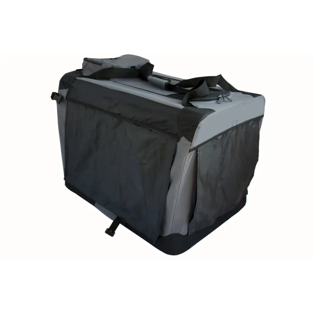 YES4PETS Small Foldable Soft Dog Cat Puppy Rabbit Crate Bag With Curtain-Grey - Pet Care > Dog Supplies > Dog Carriers