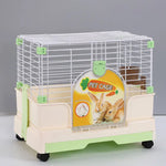 YES4PETS Small Green Pet Rabbit Cage Guinea Pig Crate Kennel With Potty Tray And Wheel - Pet Care > Coops & Hutches >